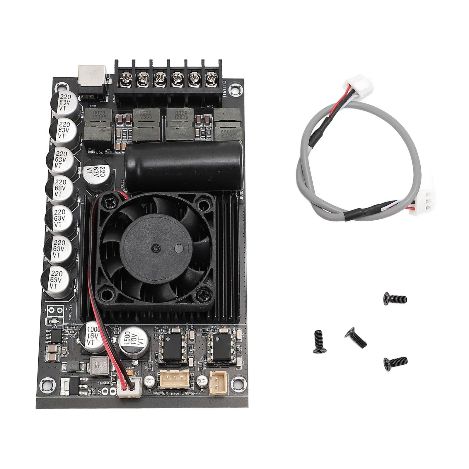 TPA3255 Placa amplificadora digital 315W x 2 canales duales con 111dB SNR Clase D Amplificador de potencia estéreo HIFI para sistemas de audio de bricolaje y conducción