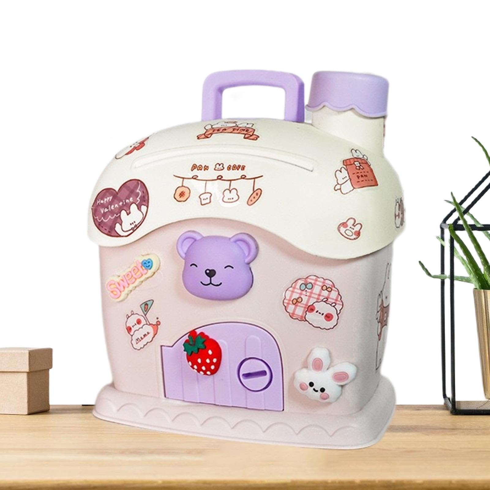 Amazon.co.jp: かわいい貯金箱、家の貯金箱 | かわいい貯金箱鍵