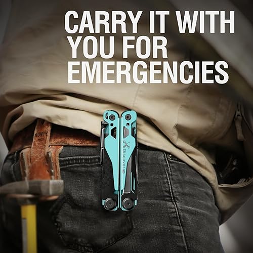 Miniatura 8 de MIAOKE Multitool 23 en 1 con caja de regalo premium, destornilladores, destornilladores, abridor de botellas, alicates para camping, accesorios