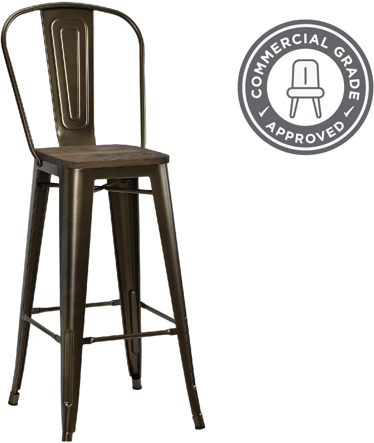 Amazon Crazy 🔥 Deals DHP Luxor 30 Metal Wood Seat, Antique Bronze, Set of 2 Bar Stool Black Friday Clearance DHP Luxor 30 Metal Wood Seat, Antique Bronze, Set of 2 Bar Stool
