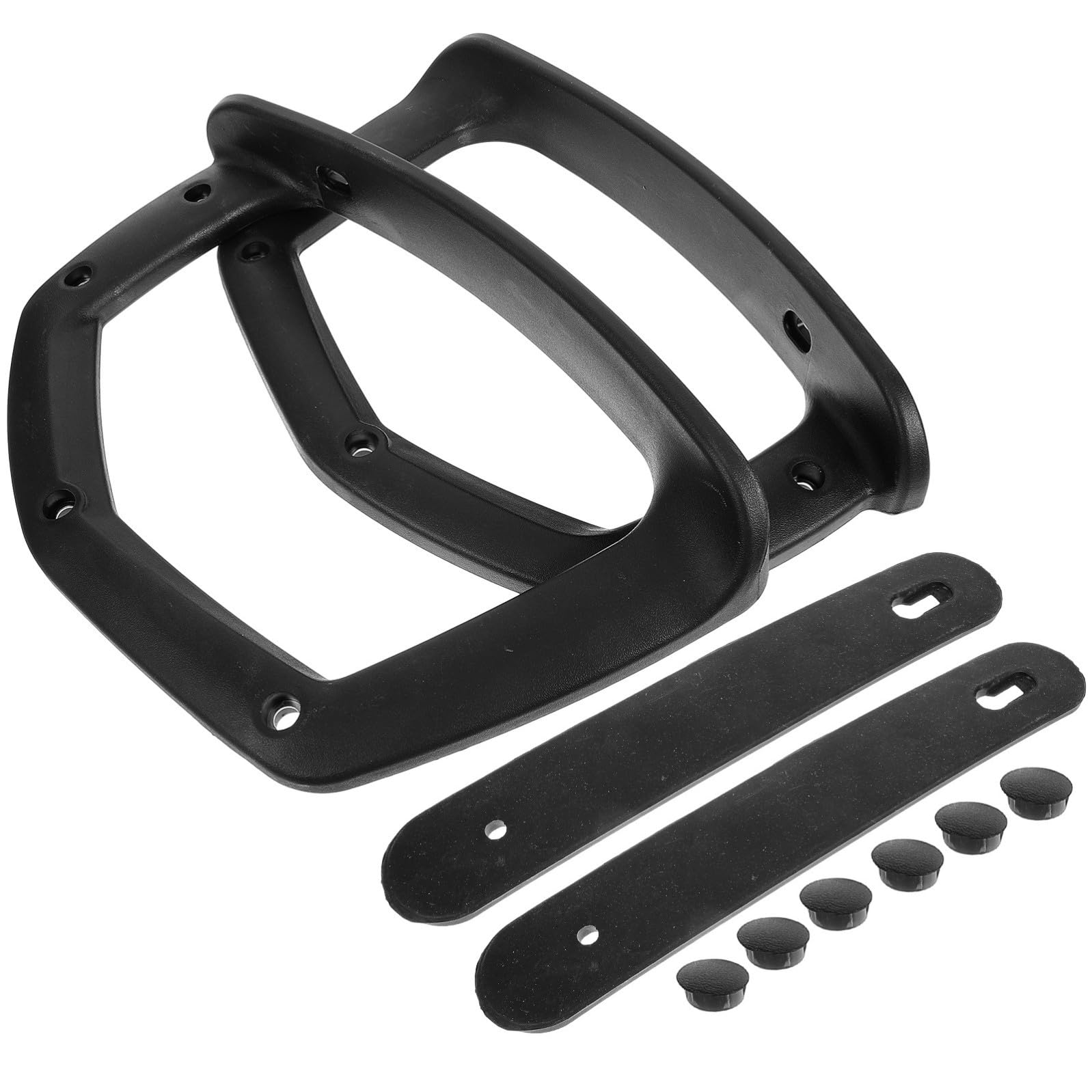iplusmile Braccioli Supporto Mani Ergonomico 2pezzi in Plastica Pp per Ridurre Stress, Accessori Nero per Sedia da Ufficio e Gaming per Poltrone Ufficio