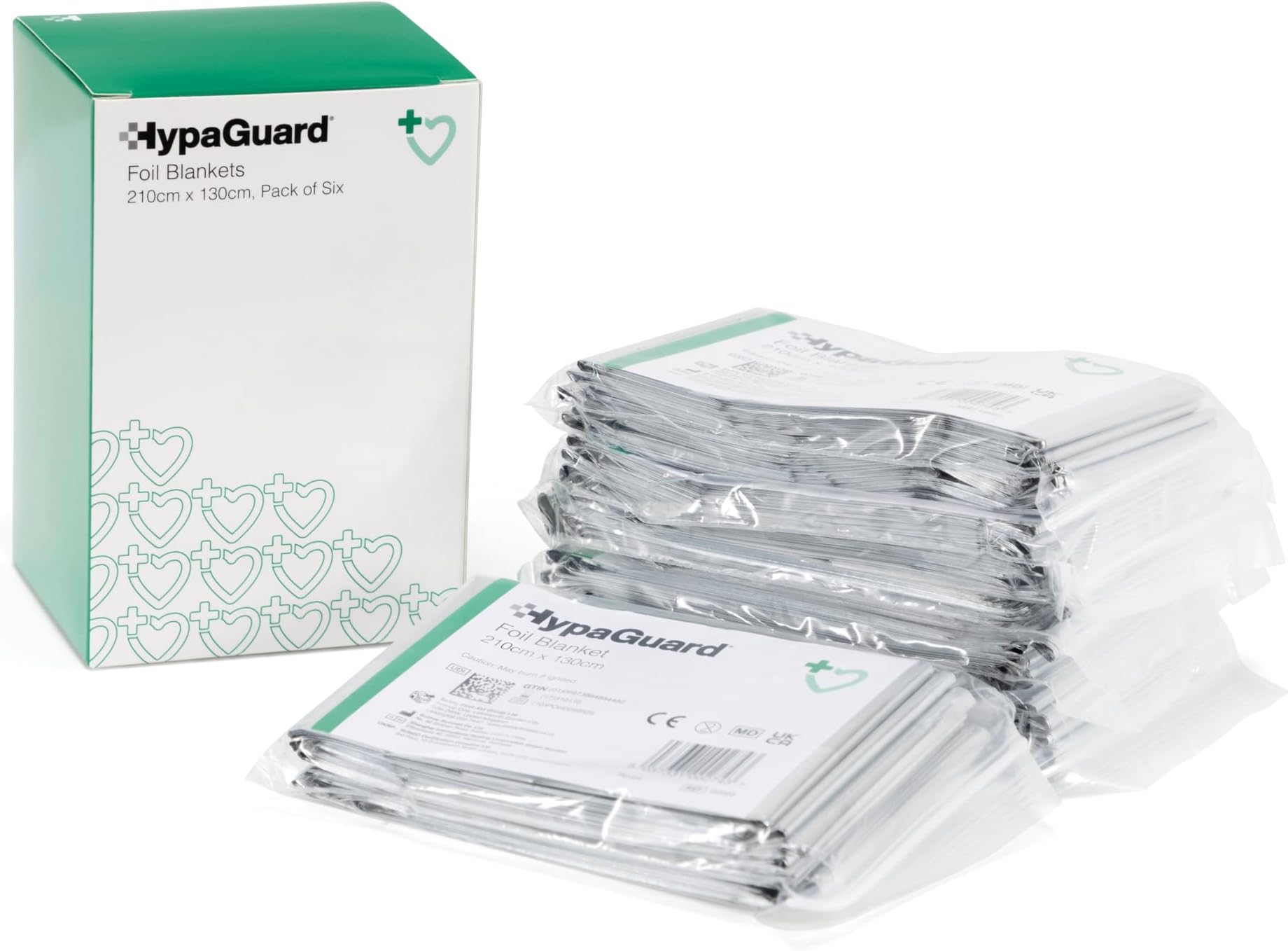 Safety First Aid Group HypaGuard Foil Survival Blanket (Pack of 6)