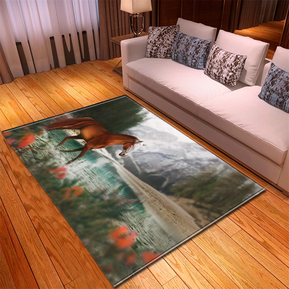 Mateju Tappeto Salotto Moderno, 3D Paesaggio StampaTappeti Camera da