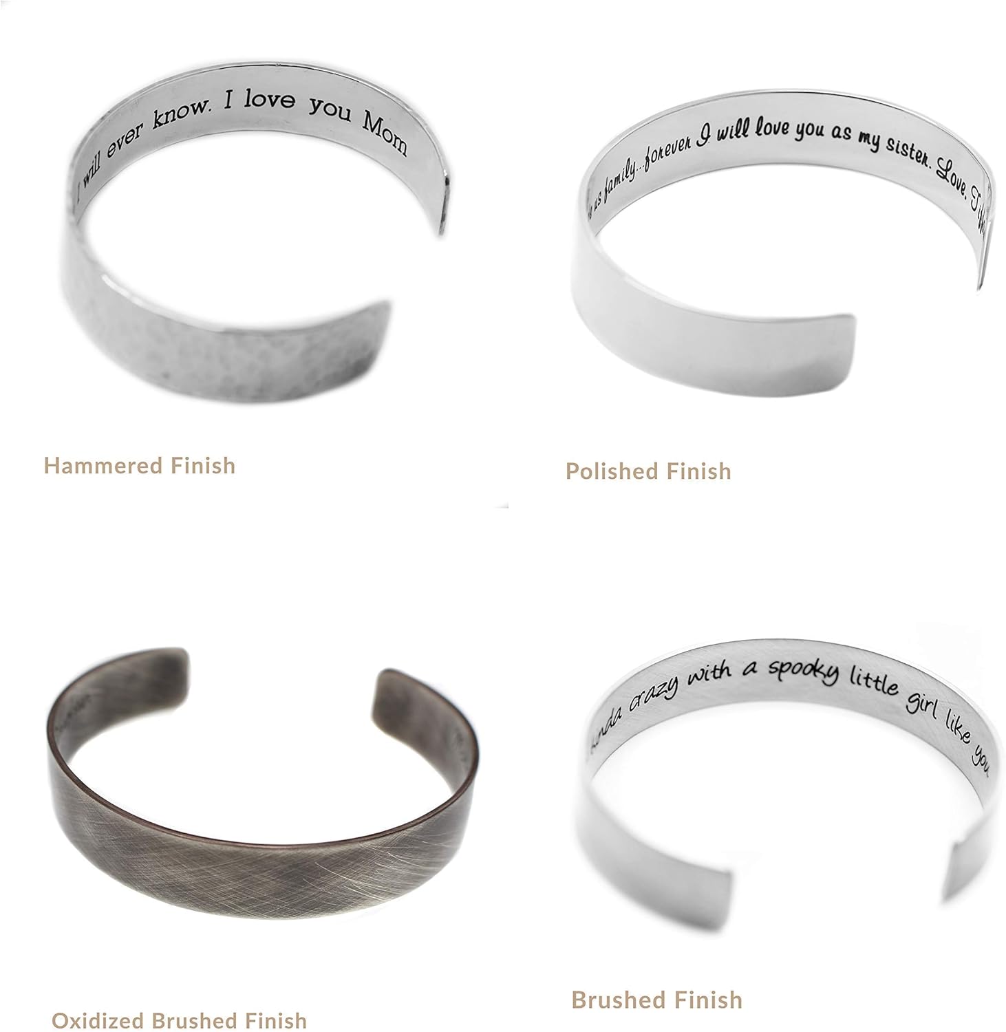Sterling Silver Engraved Bracelet for Women - Customize for Mom Grandma Wife with Personalized Hidden Inspirational Quote Message from Son Daughter Husband .925 Silver - Image 4