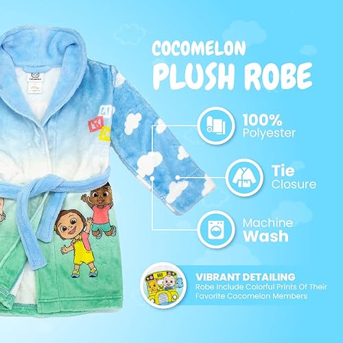 Miniatura 3 de Cocomelon Bata de felpa 3D JJ Playtime para niños pequeños