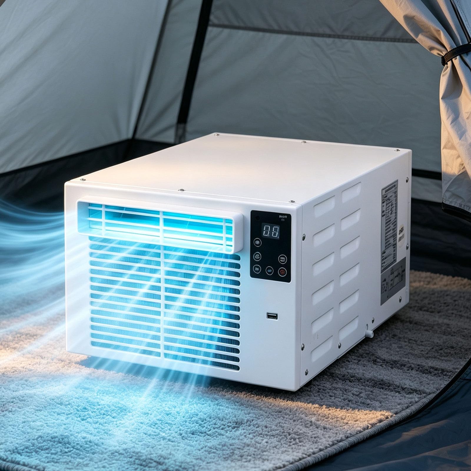 vnmudzeo Mobile Air Conditioner, 2560 cooling power, 280W input power