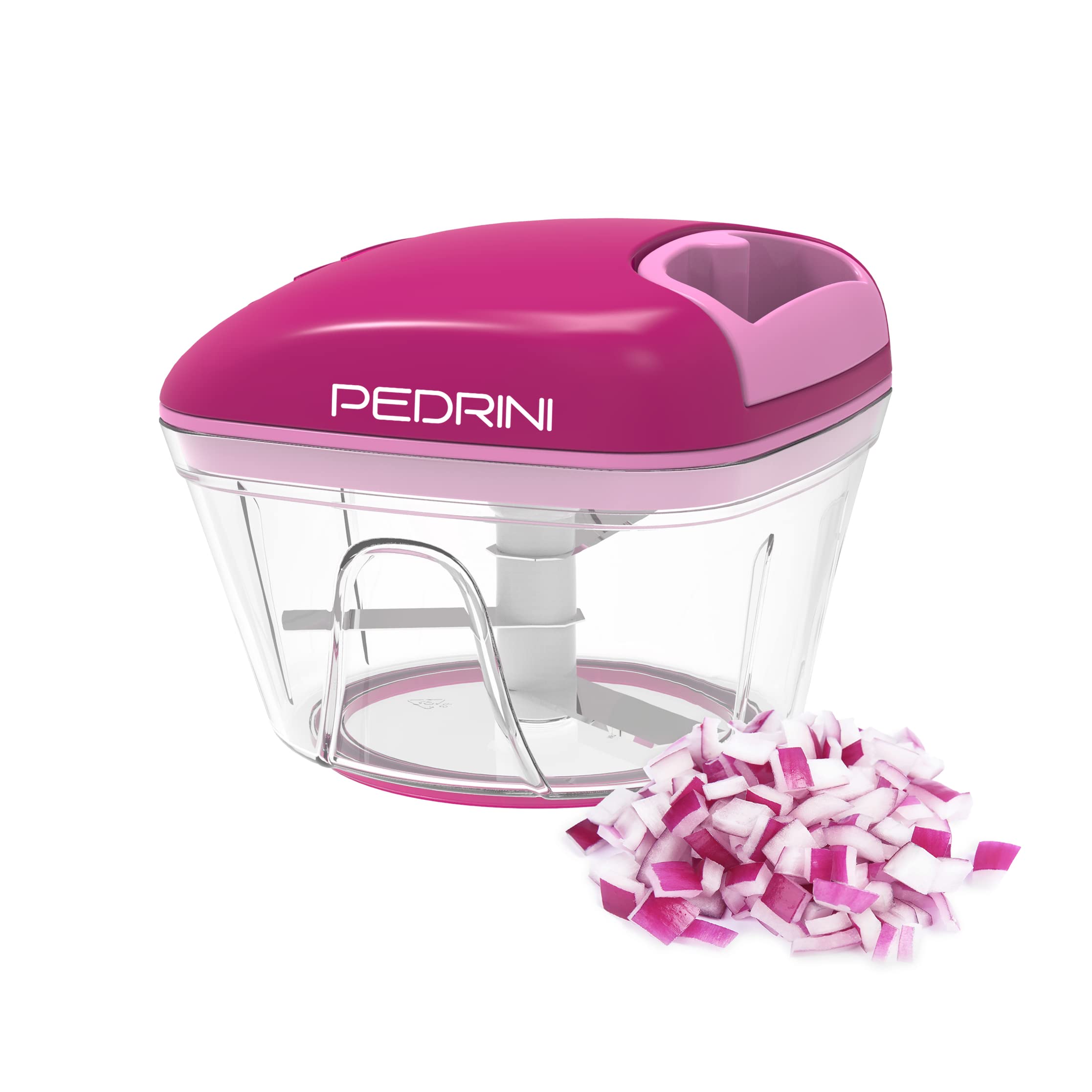 Pedrini tritatutto manuale a corda con 3 lame in acciaio inossidabile