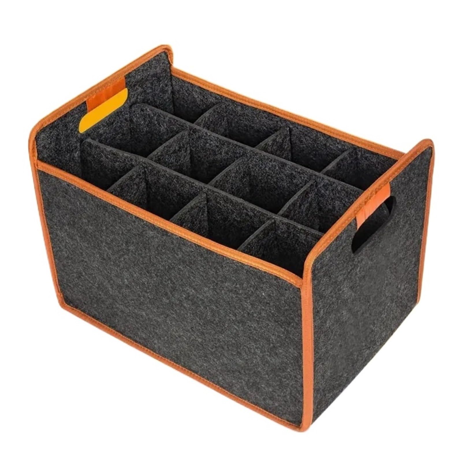 2PCS 12 Bottle Felt Wine Carrier Storage Box with Divider Liquor Tote with Comfort Handle Portable Travel Bag für Wein & Bier