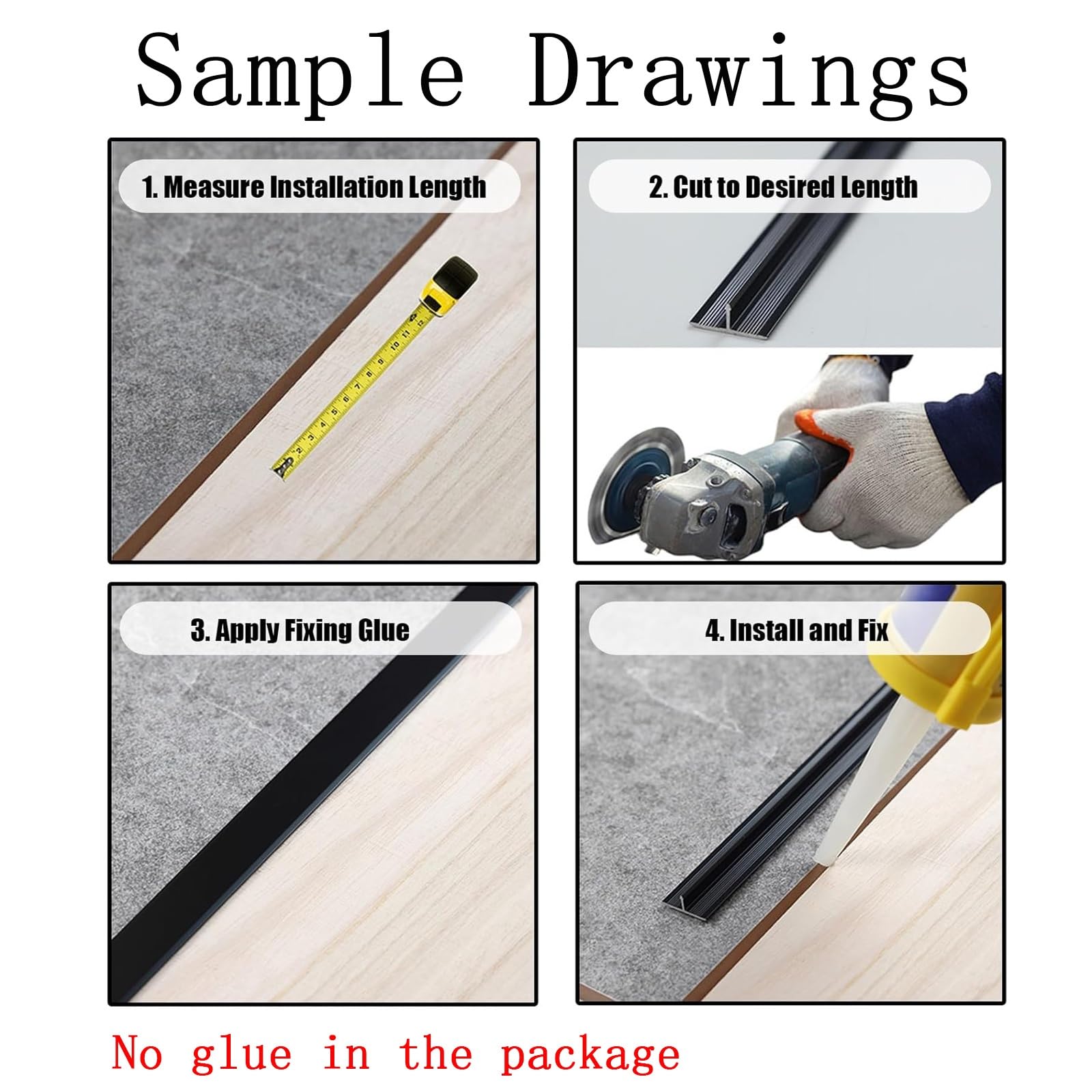 Perfil De Transición para Laminado De Vinilo, Aluminio Tira De Umbral De Transición Ancho 15 22 25mm, Tira Divisoria Plana De Piso para Juntas Entre Suelo Y Baldosa, Moldura En T De Metal(Grey,3Pcs (9