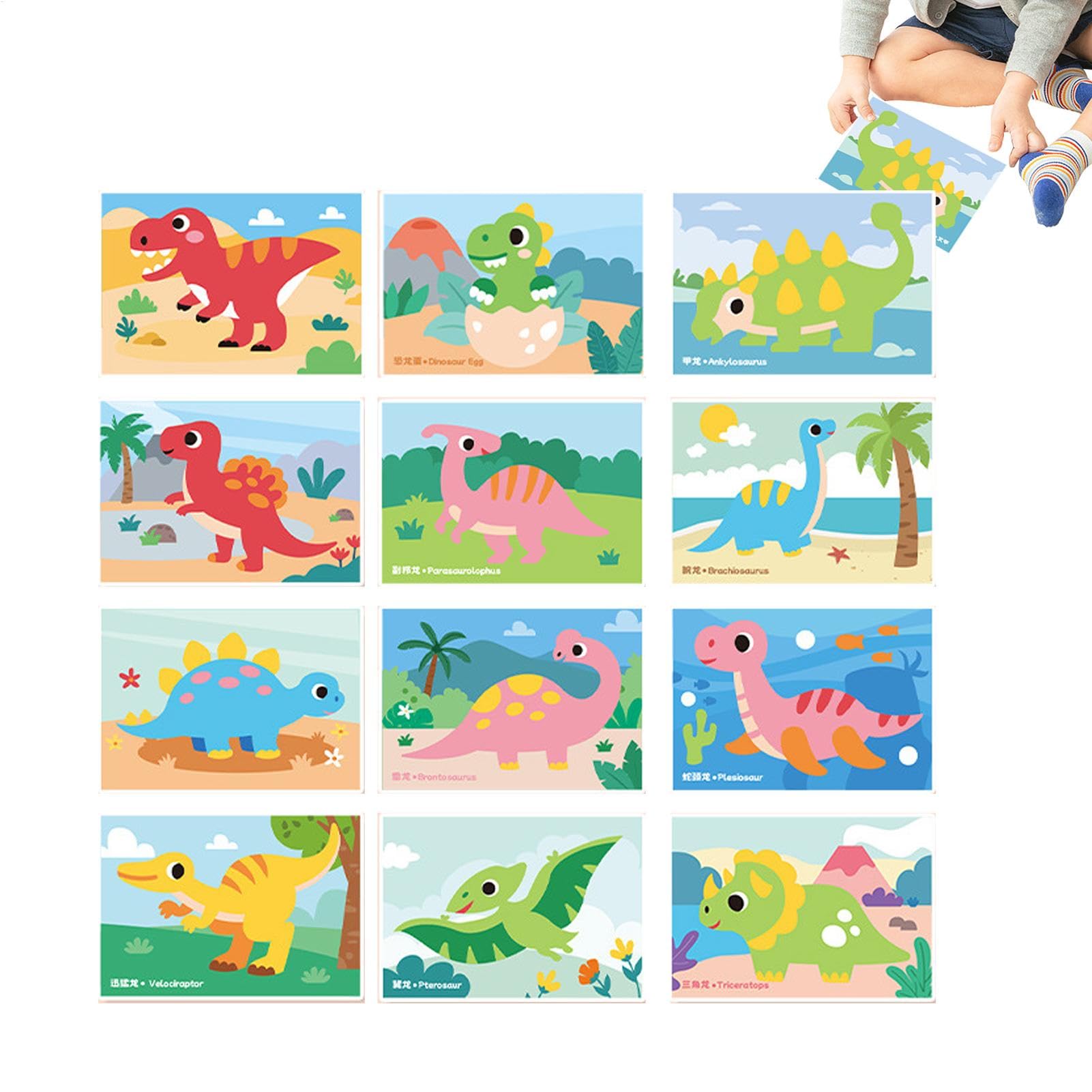 3D Sticker Book, EVA Foam Handmade Set, 7.09x4.72 inches, Creative Sticker Art, Various Fun Themes for Kids Craft, Preschool Learning, Boys, Girls, Interactive Activity, Gift Idea