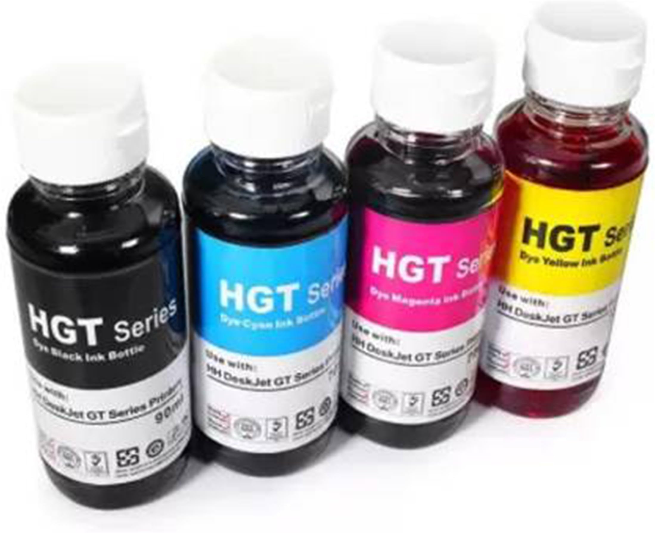 KAVYA Refill Ink HPQ GT 51 & 52 Black Multicolor Inkjet Printer Ink, Compatible with GT 51, 52, 1 Pack