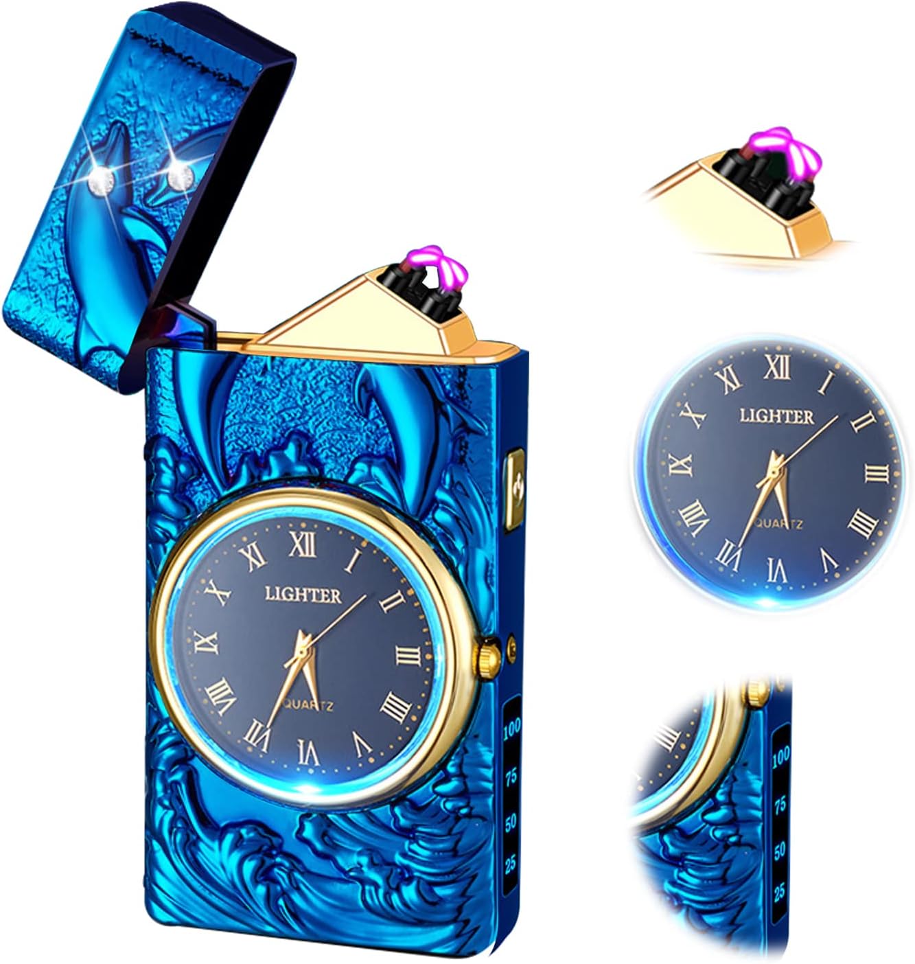 TIKIUKI Cool lighters Windproof Lighter arc Lighter