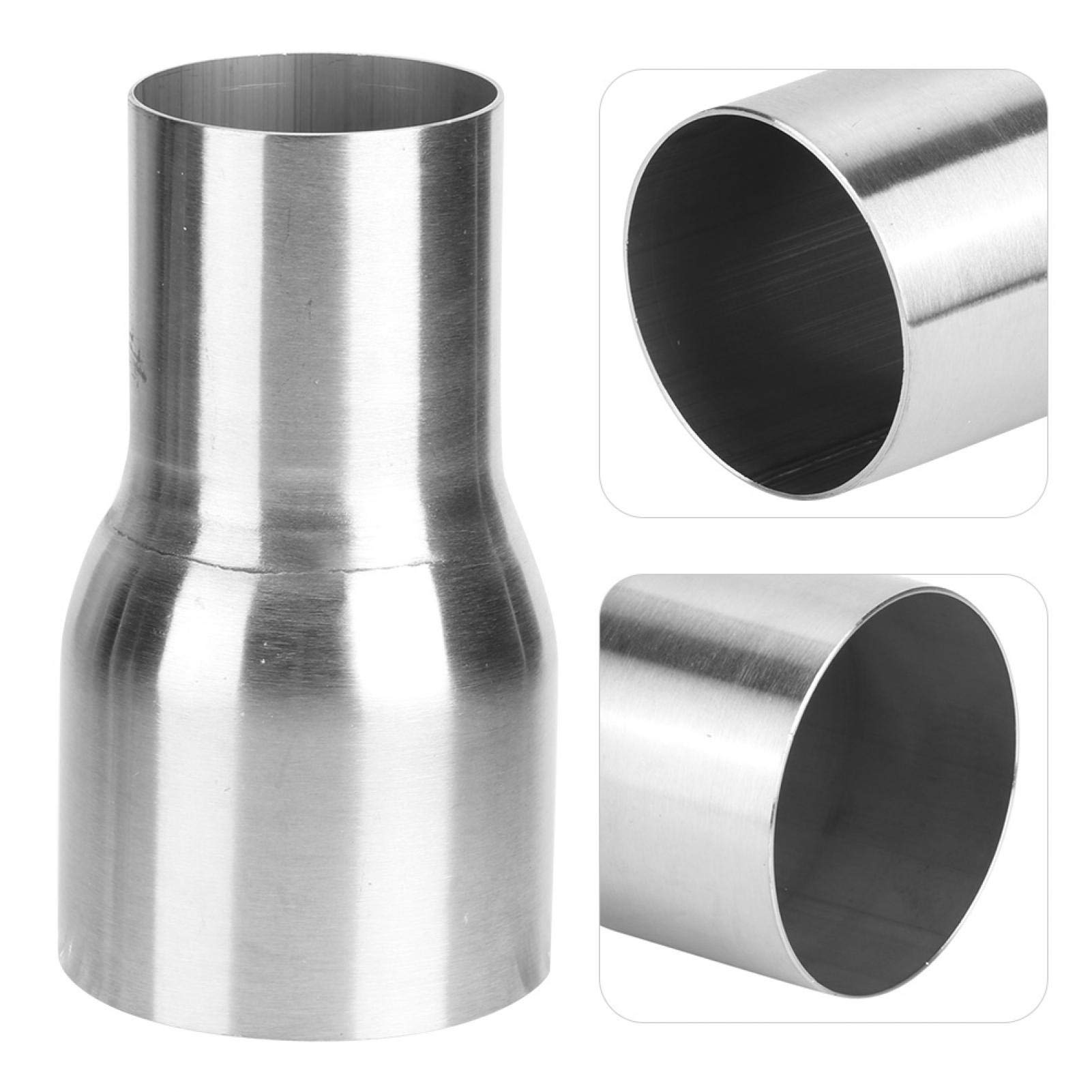 Adattatore per tubo di scarico, connettore per tubo di scarico in acciaio inossidabile Adattatore per tubo di scarico universale per parte modificata per auto(57-76MM)