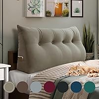 Vista 56 de Almohada de cuña acolchada de 14 libras para cabecero posicionador corporal soporte para la espalda almohada triangular para cabecero para dormir