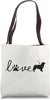 Australian Shepherd Aussie Love Dog Paw Arrow Mom Dad Gift Tote Bag