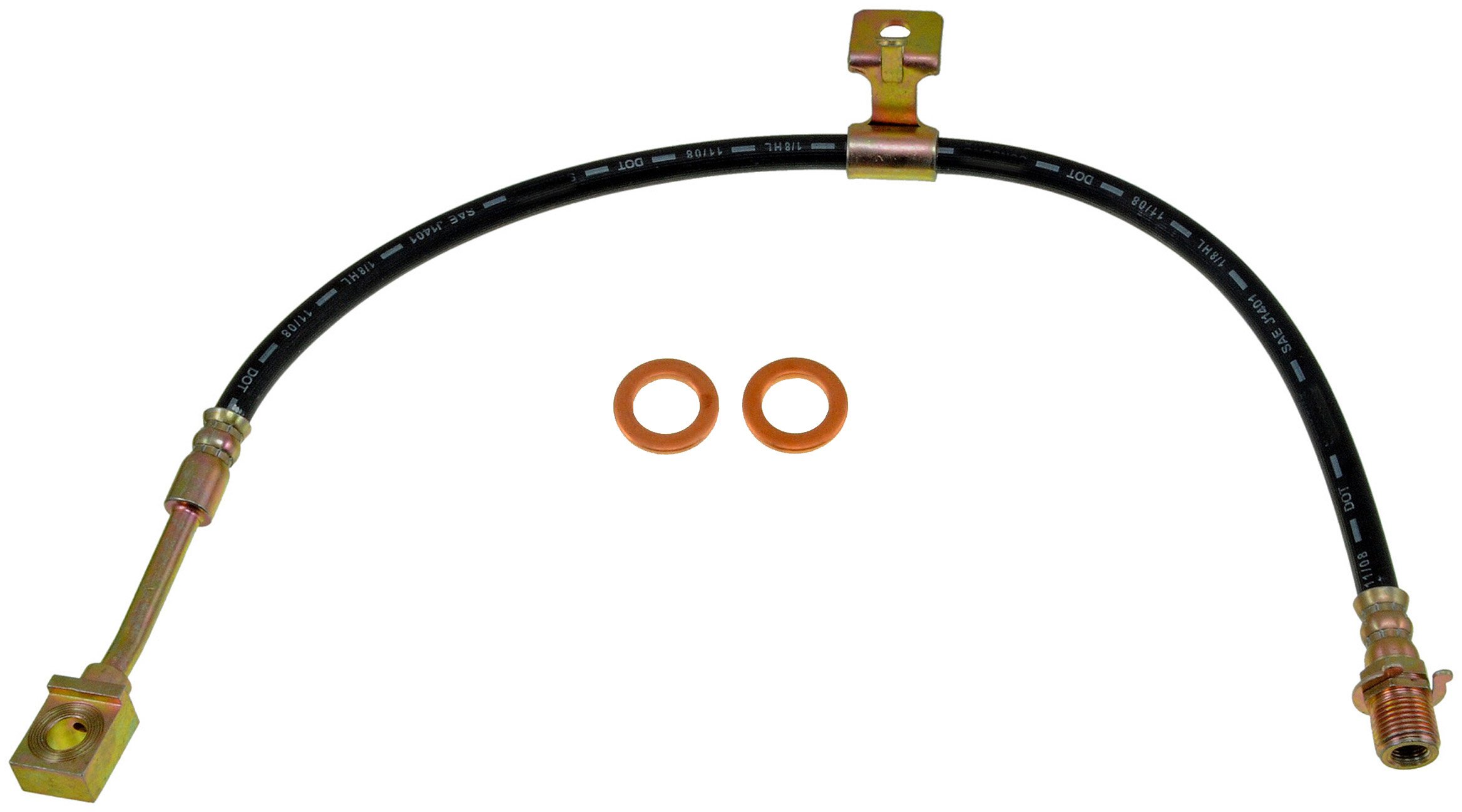 Dorman H38572 Hydraulic Brake Hose flexible de frein arrière noir en caoutchouc EPDM