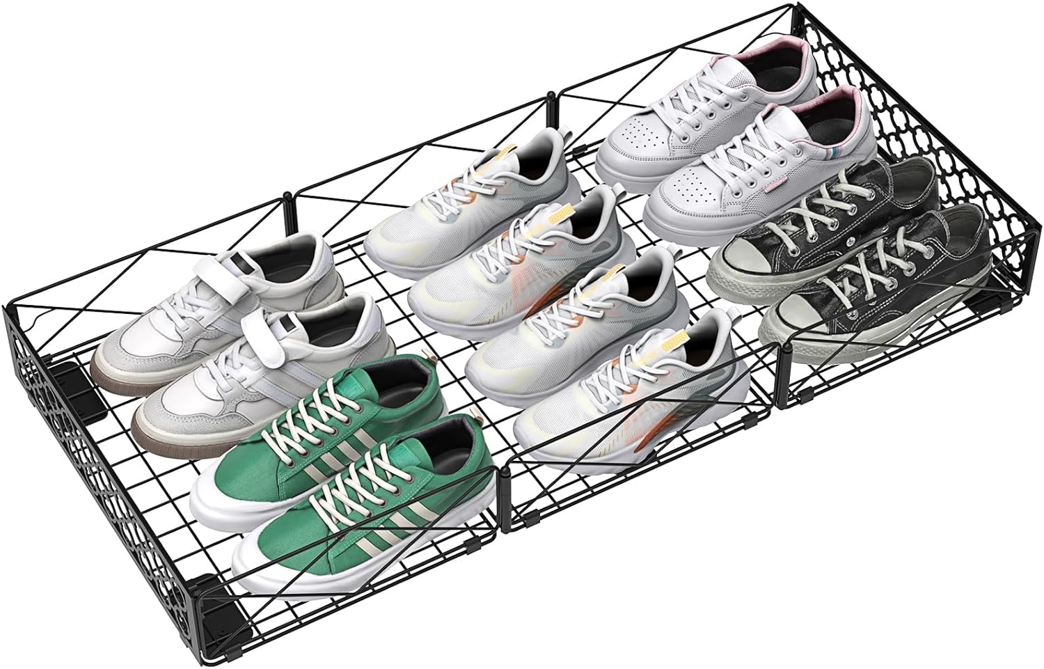 NADAMOO Large Under Bed Storage with Wheels, Low Profile Rolling Under Bed Storage Containers?Foldable Metal Under the Bed Organizer Bins for Bedroom?1 Pack