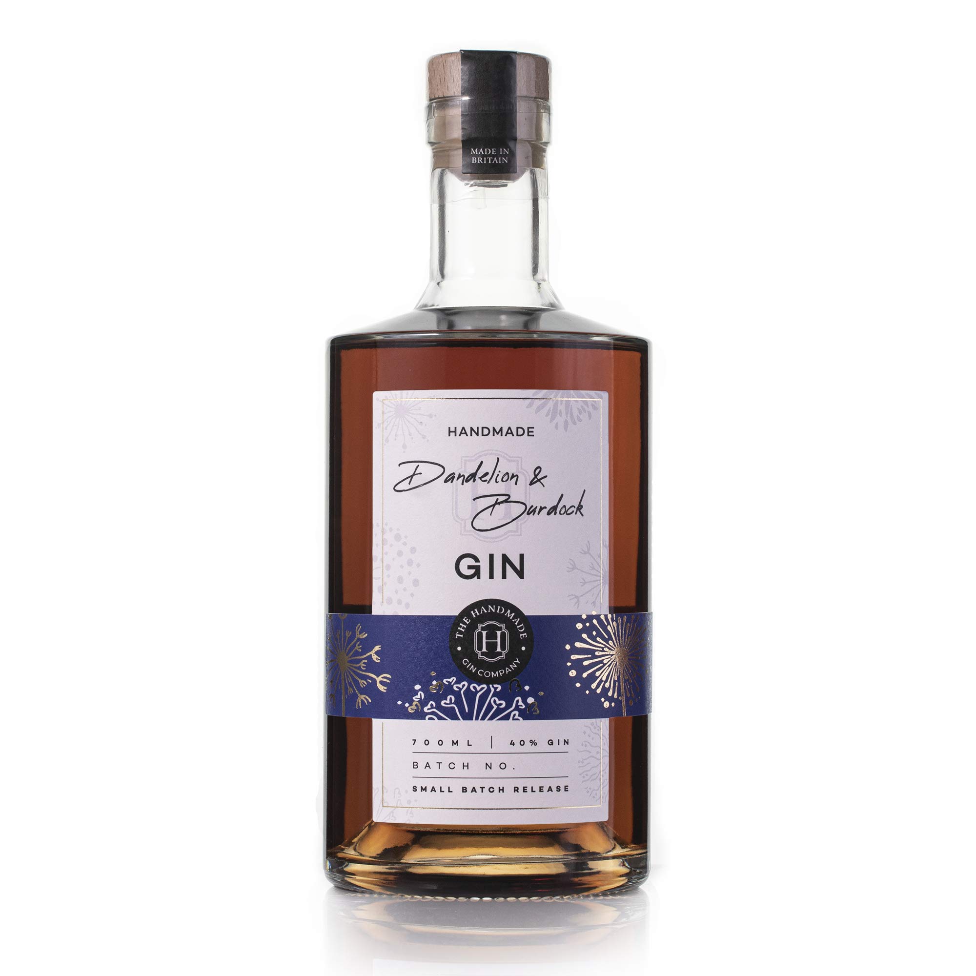 Dandelion & Burdock Handmade Gin 70cl - Original Premium Craft Gin - 40% ABV