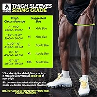 Vista 6 de Sparthos Mangas de compresión para muslos [Desert Beige - XL] x Cadera [Pierna Derecha]