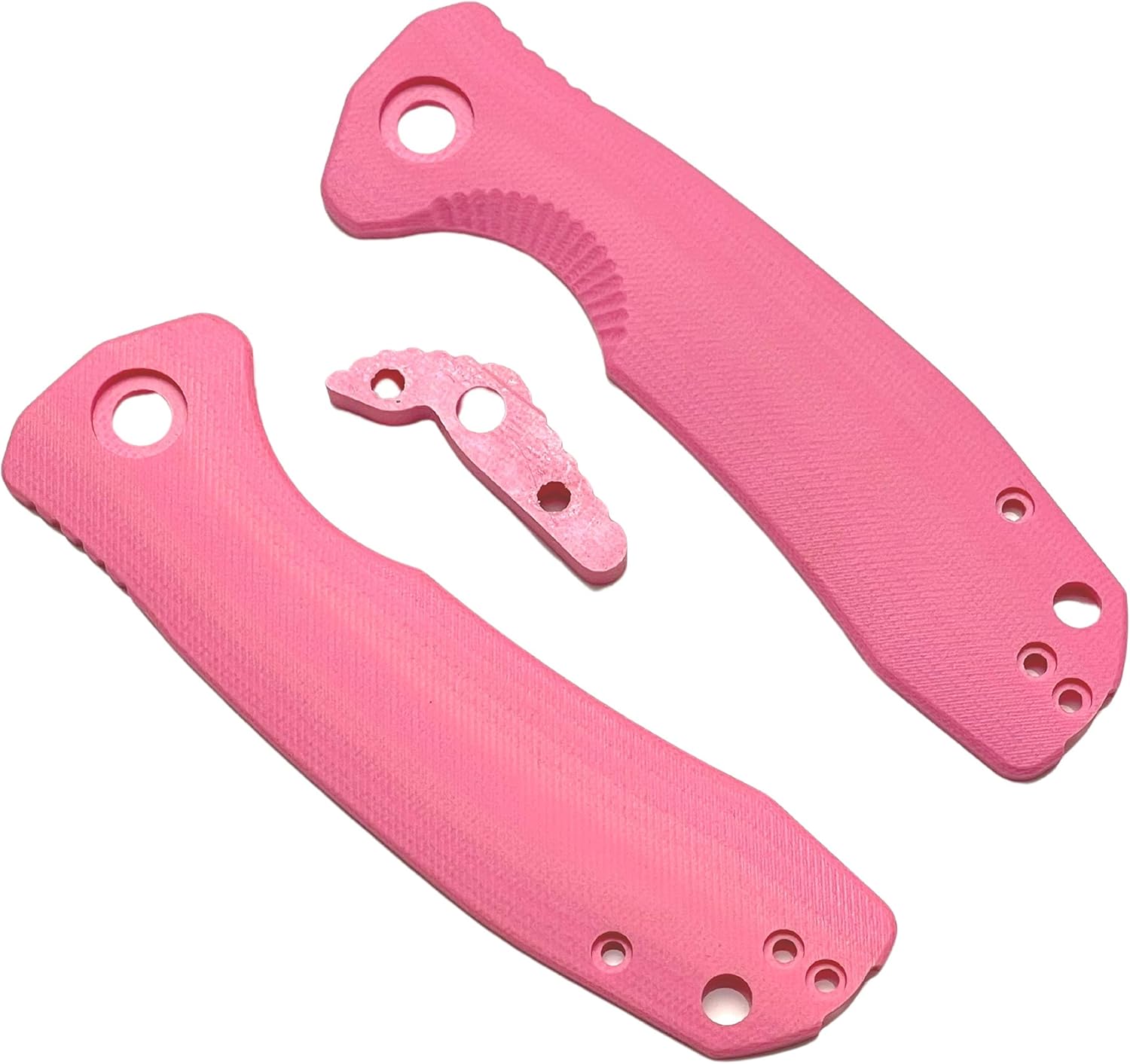 Honey Badger Knife Replacement Handle, Replacement Handle Kit for Honey Badger Knives in G10 with Backspacer, Compatible with Knives with Left/Right Pocket Clip