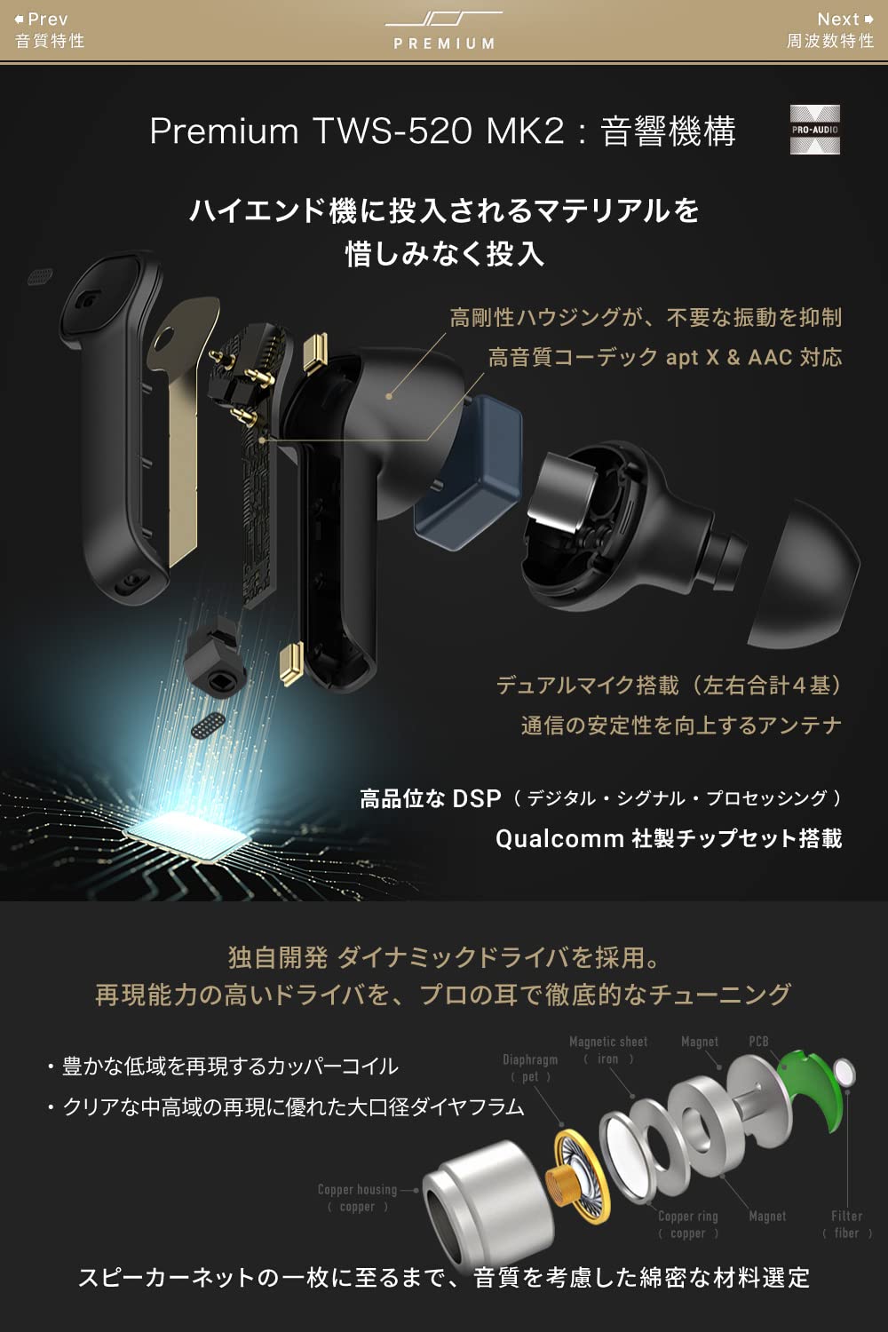 Amazon.co.jp: JPRiDE Premium TWS-520 MK2 Wireless Earphones Amazon.co.jp: JPRiDE Premium TWS-520 MK2 Wireless Earphones