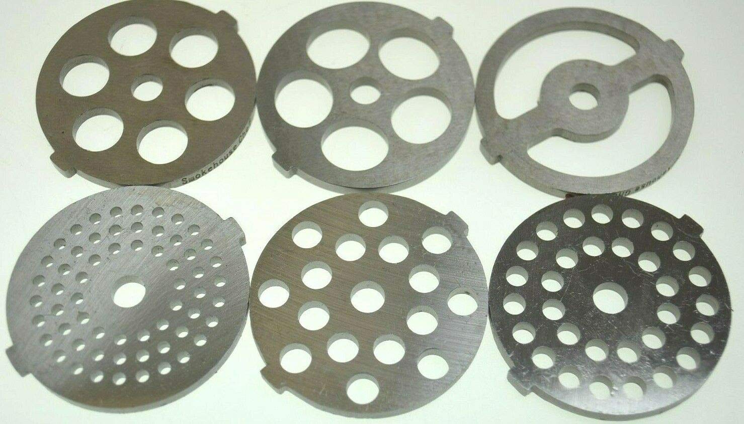 Buy SIX new sizes of meat grinder plates for MOST Back to Basics, Rival