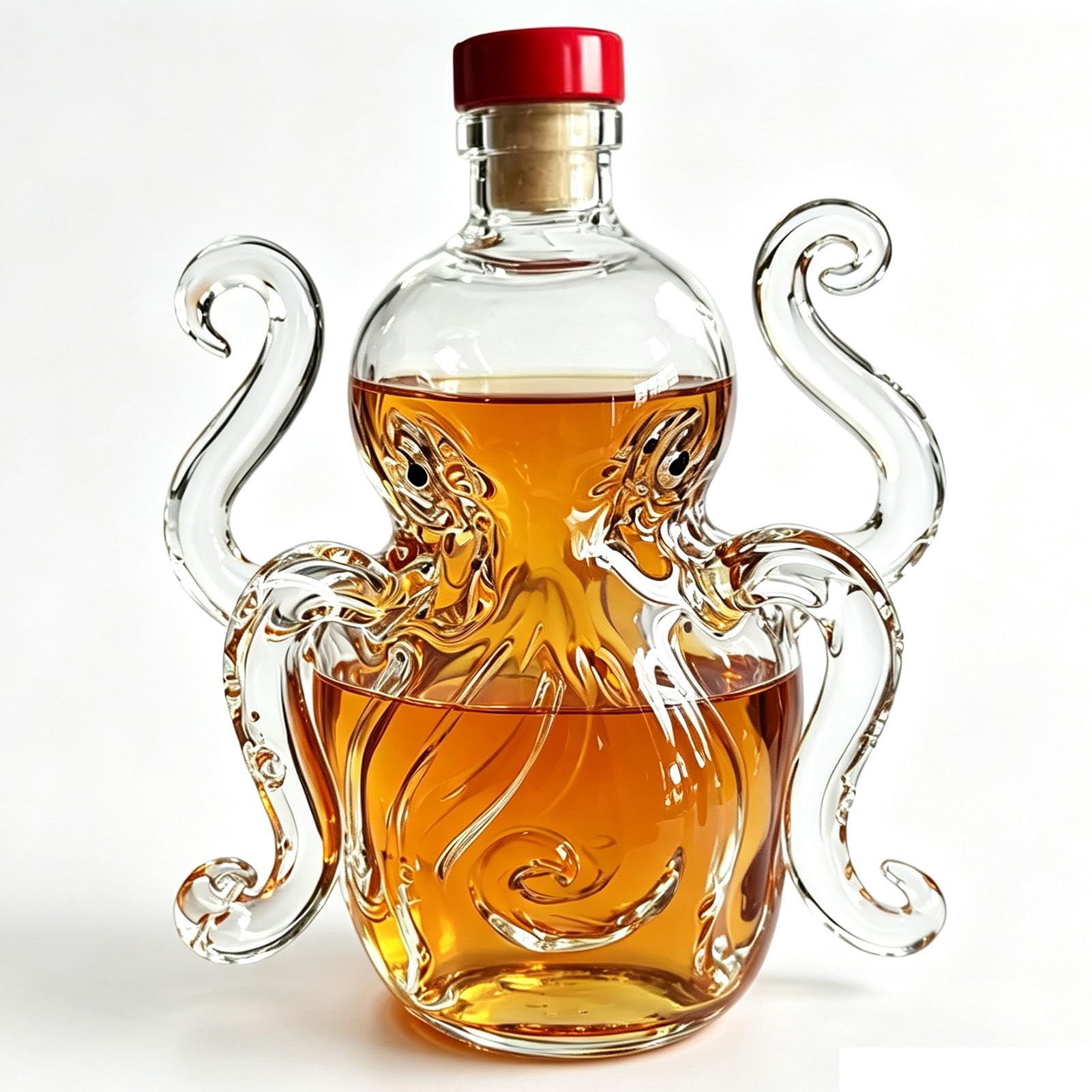DTSXFTLY Octopus Shaped Whiskey Decanter 3D Animal Decanter Ocean Themed
