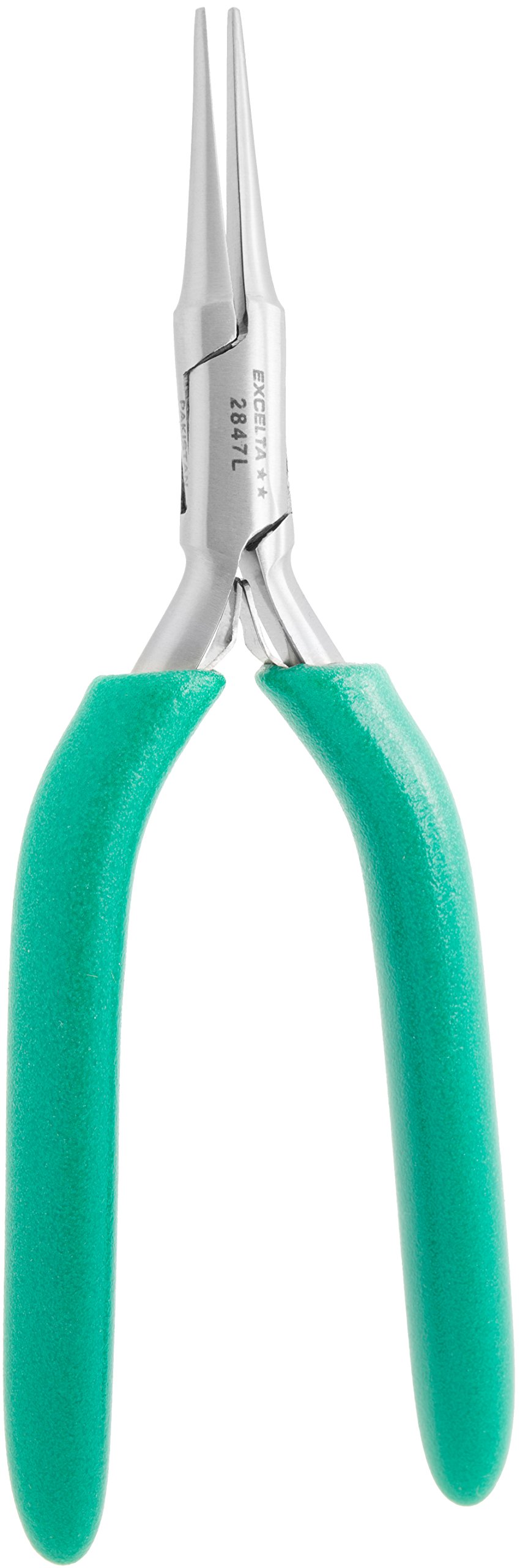 Excelta2847L - Pliers - Medium - Needle Nose - Two Star - SS - Long Handle, 0.26" Height, 0.42499999999999999" Wide, 6.25" Length