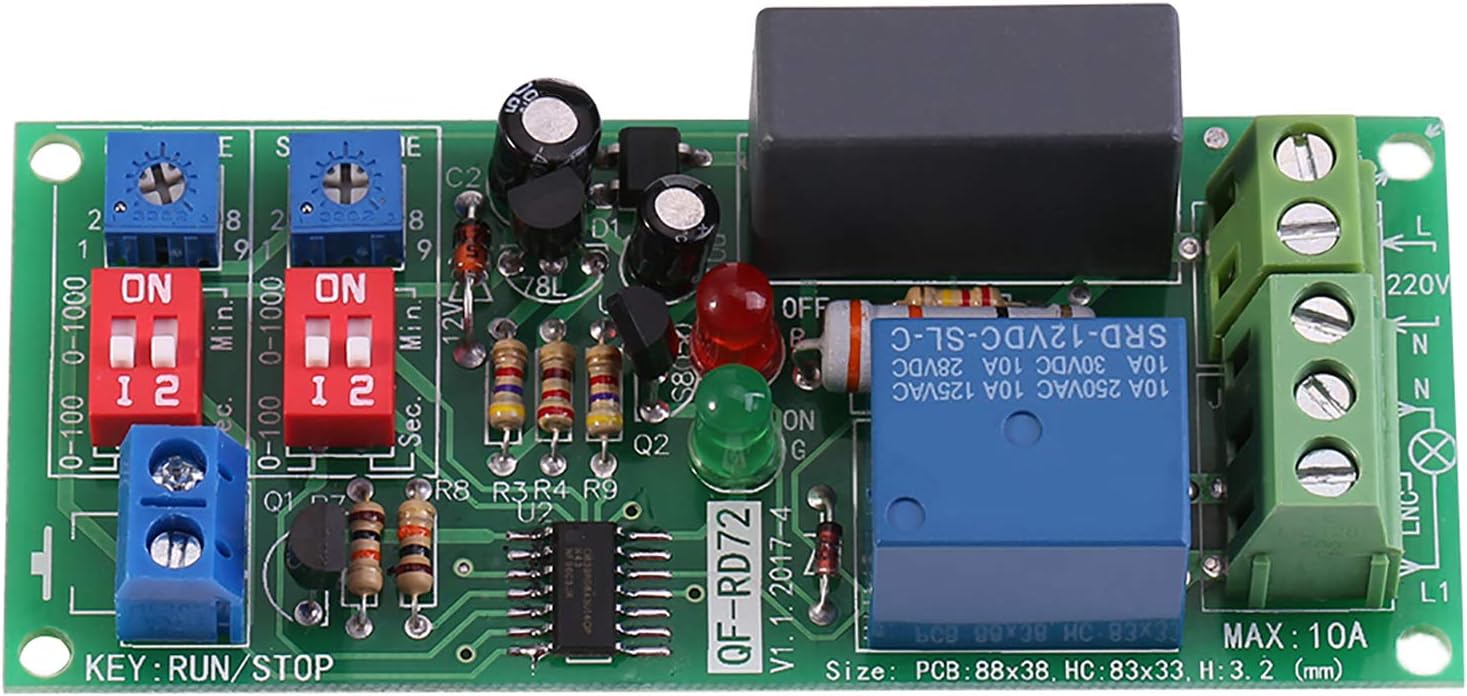 AC100V-250V Infinite Loop Cycle Timer Module for Fish Tank Intermittent Pump ONOff Adjustable Times Switch