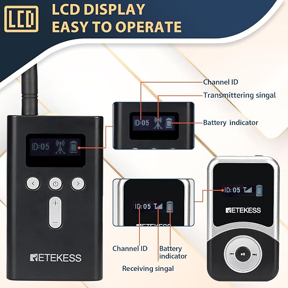 Retekess T130S Church Translation System, Assistive Listening System