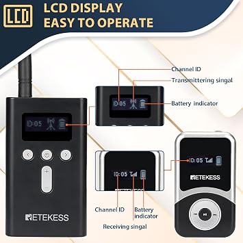 Retekess T130S Church Translation System, Assistive Listening System
