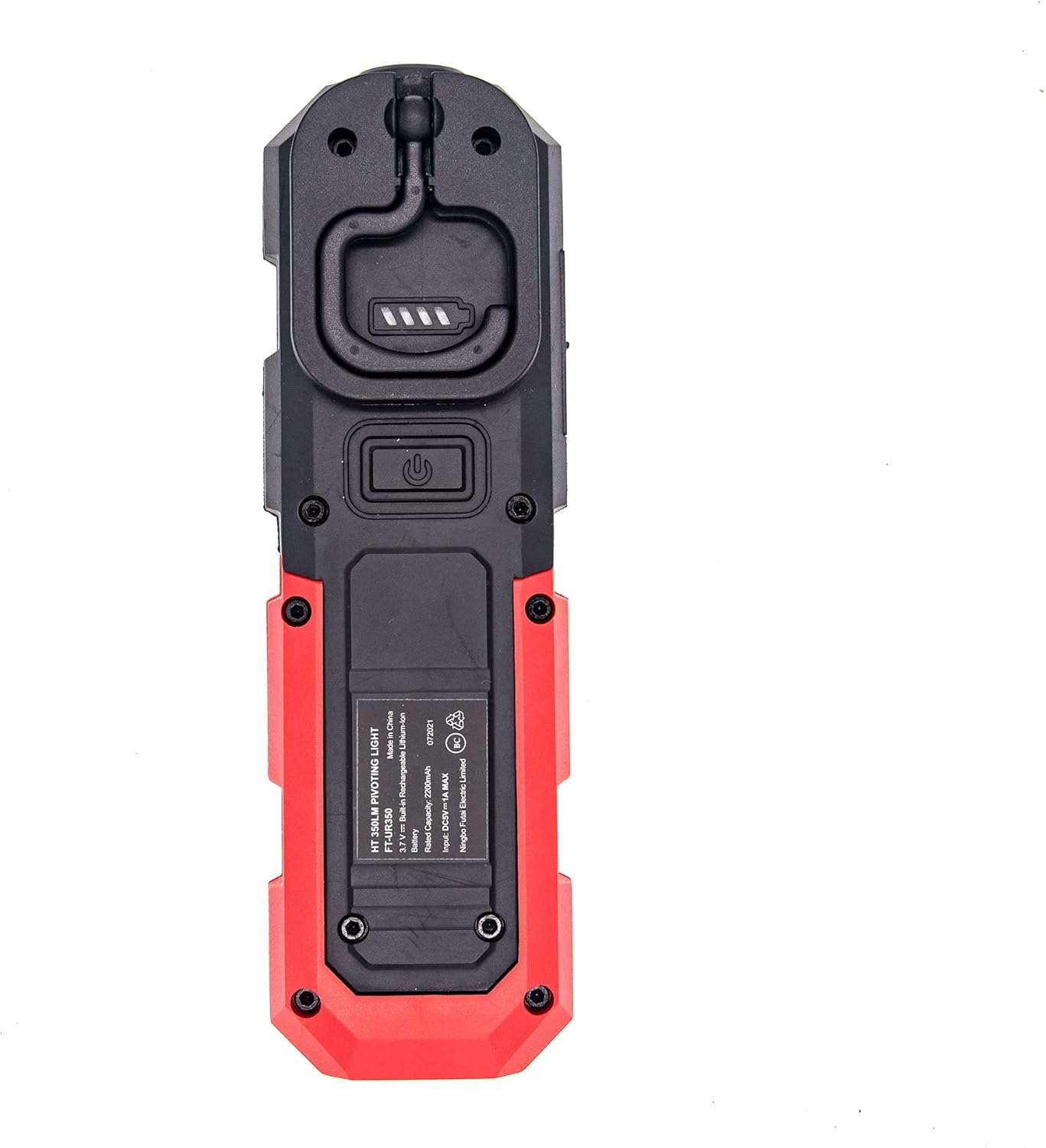 HyperTough 350-LUMEN Rechargeable LED Work Light Strong Magnet Pivoting Stand Flashlight USB Powered by Lithium-ION Battery