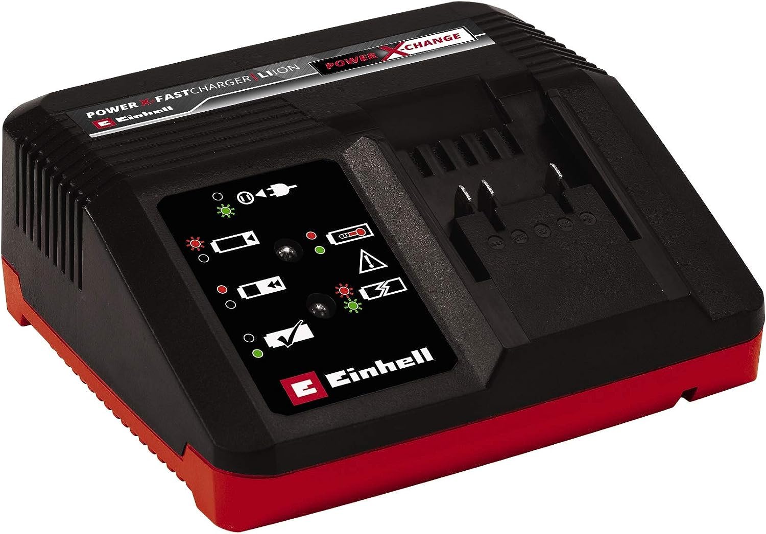 Originale Einhell Power X-Change 4A Carica batteria ultra rapido (tensione 200-250 V, 4 A, senza batteria)