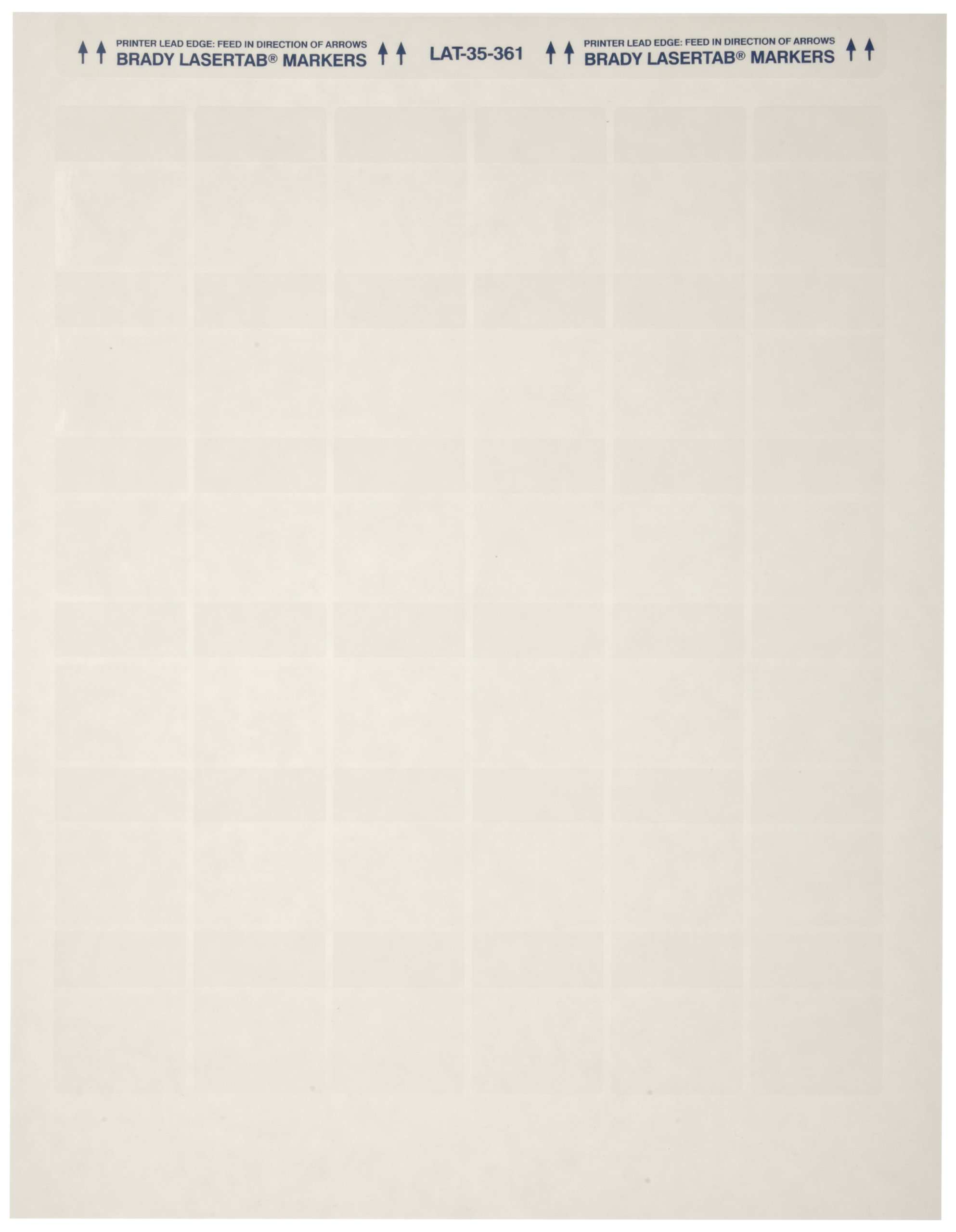 Brady Self-Laminating Polyester Labels - 1" X 0.75", White/Translucent Laser Printable, 5000 Pack