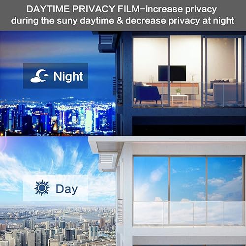 Miniatura 10 de Volcanics - Película de privacidad para ventana, vinilo 3D, calcomanía con adhesión por estática, efecto arco iris, para control de calor en el