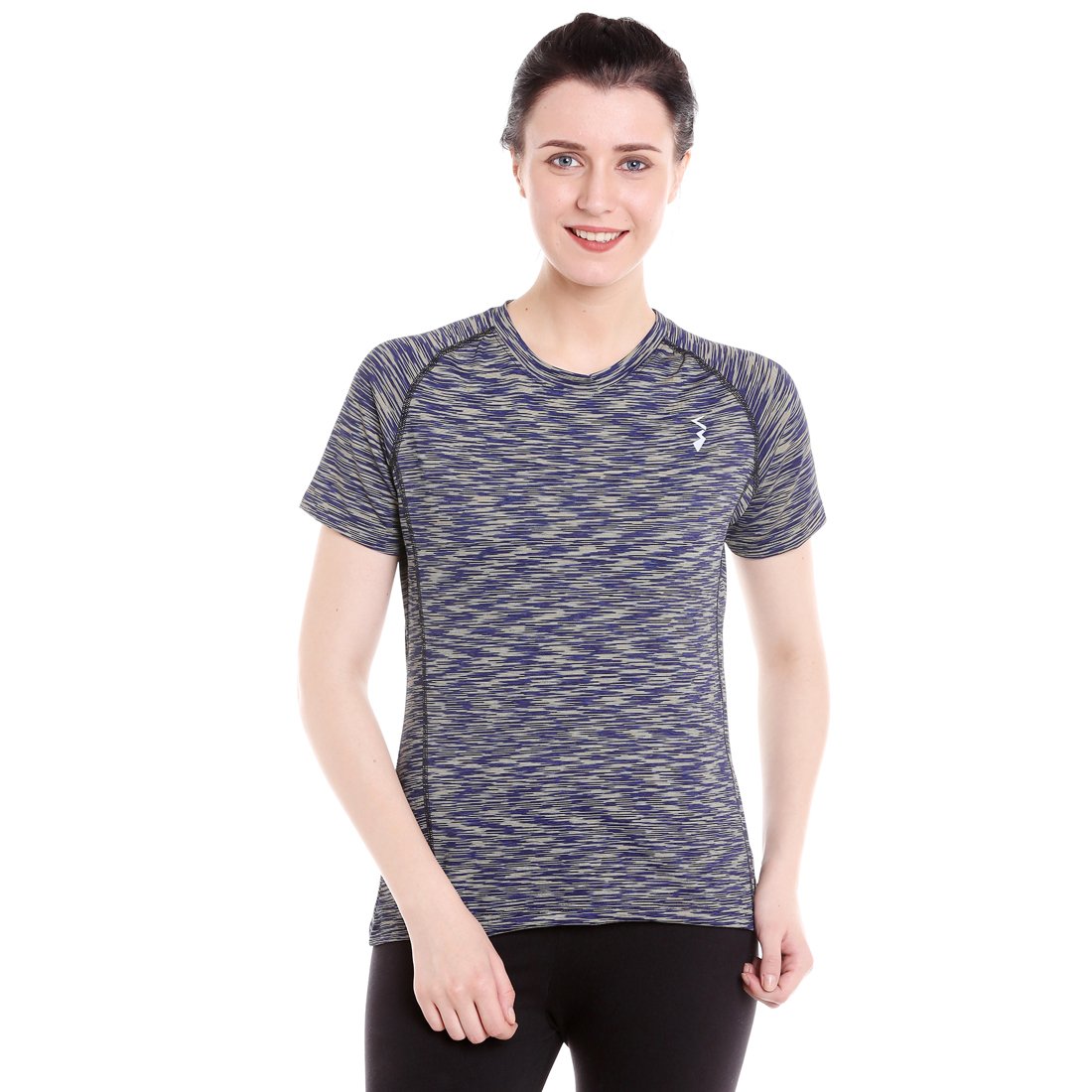 Campus Sutra Women's Polyester T-Shirt in neutral