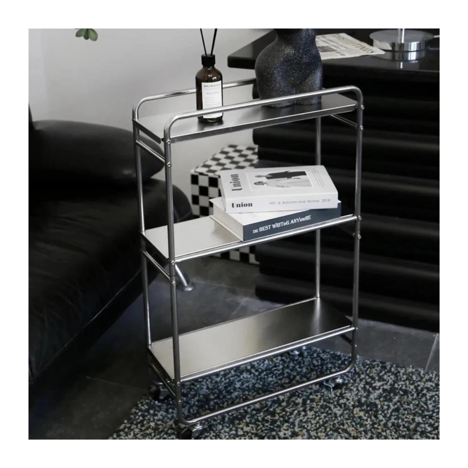 Carrello Cucina Carrello mobile con tavolino in acciaio inossidabile