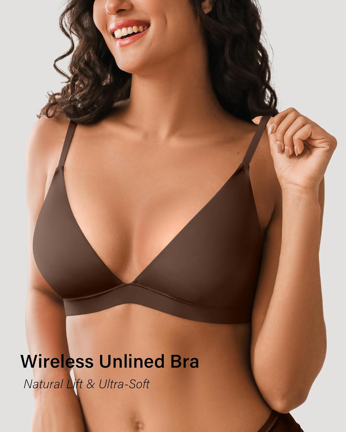 Seamless Wireless Bra for Women Unlined Unpadded Bralette with Nipple Covers Comfort Cami Top Bra Breathable Smooth Bras - Image 4