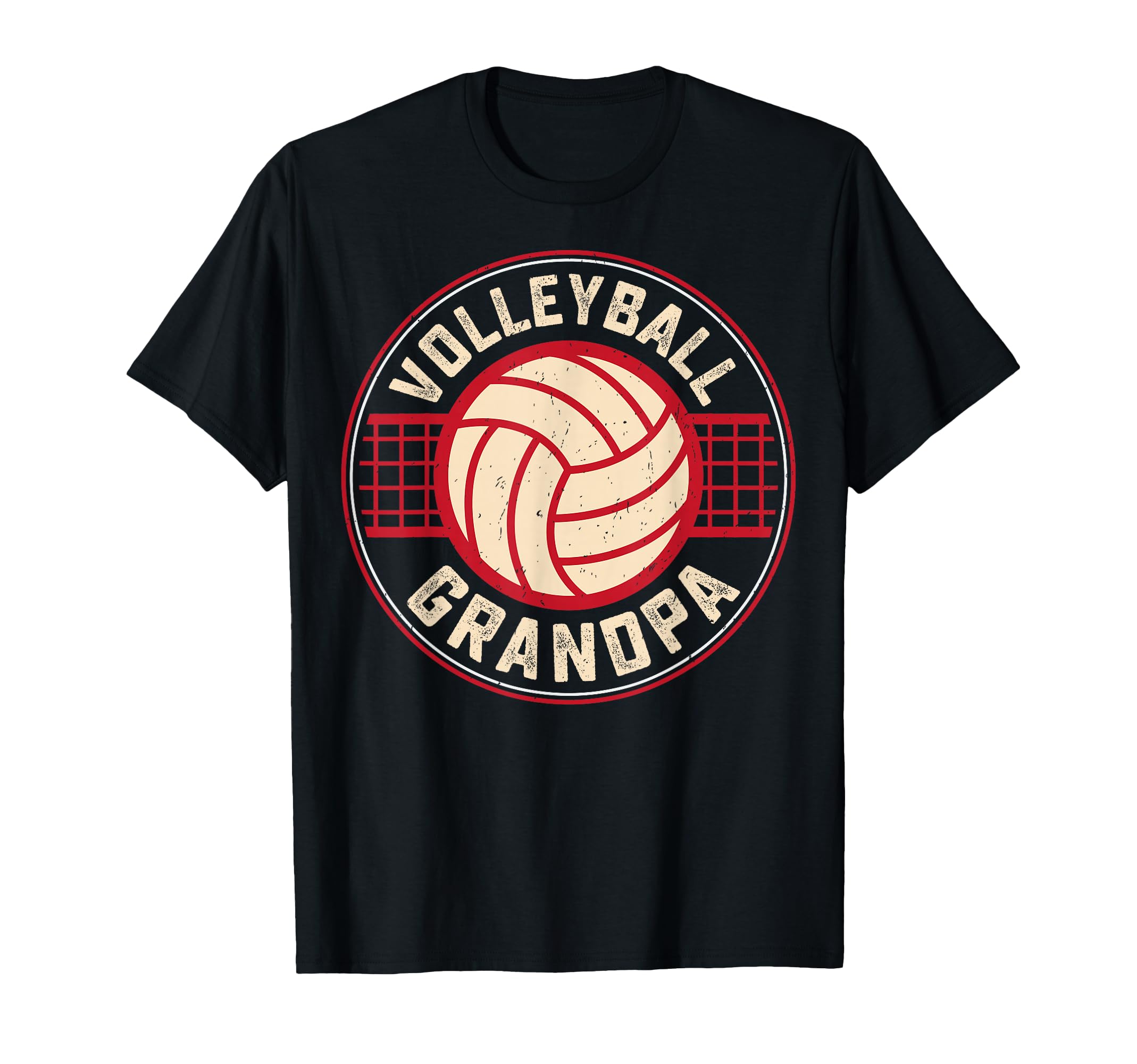 Volleyball Grandpa Fathers Day Volleyball Lover Grandfather T-Shirt