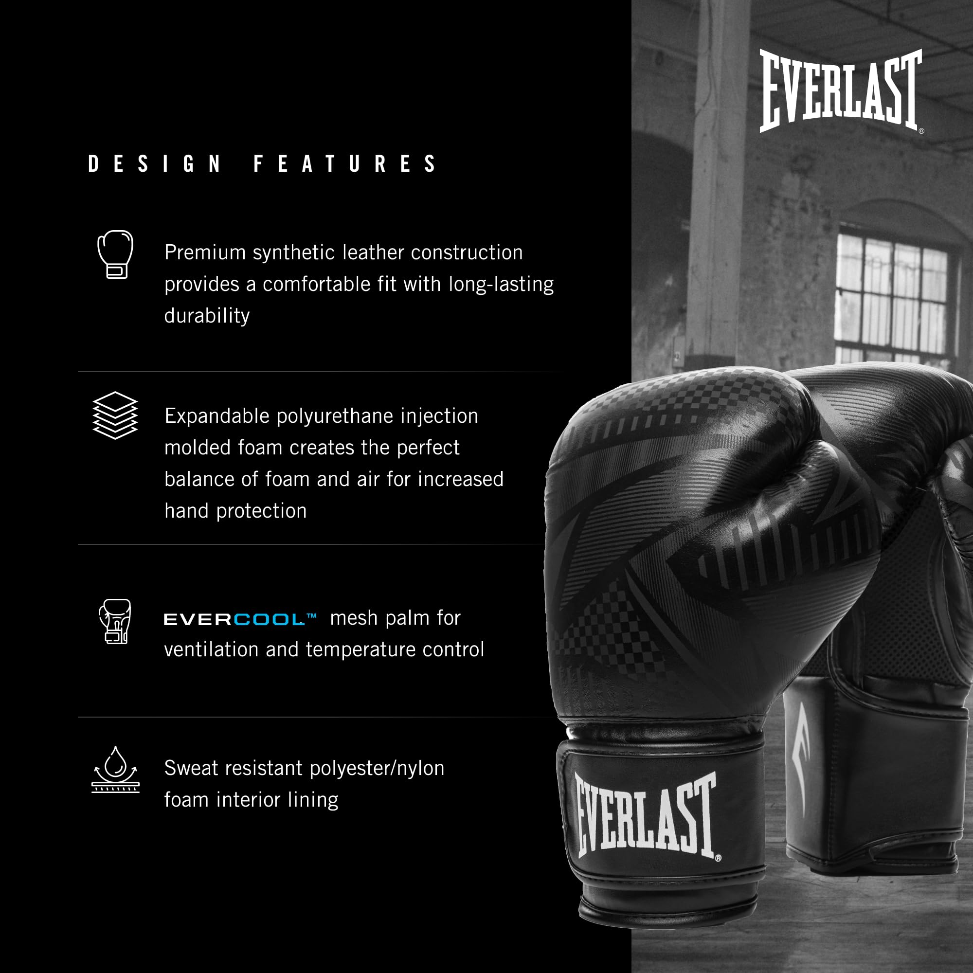 Amazon.co.jp: Everlast P00002405 Spark Training Glove Black