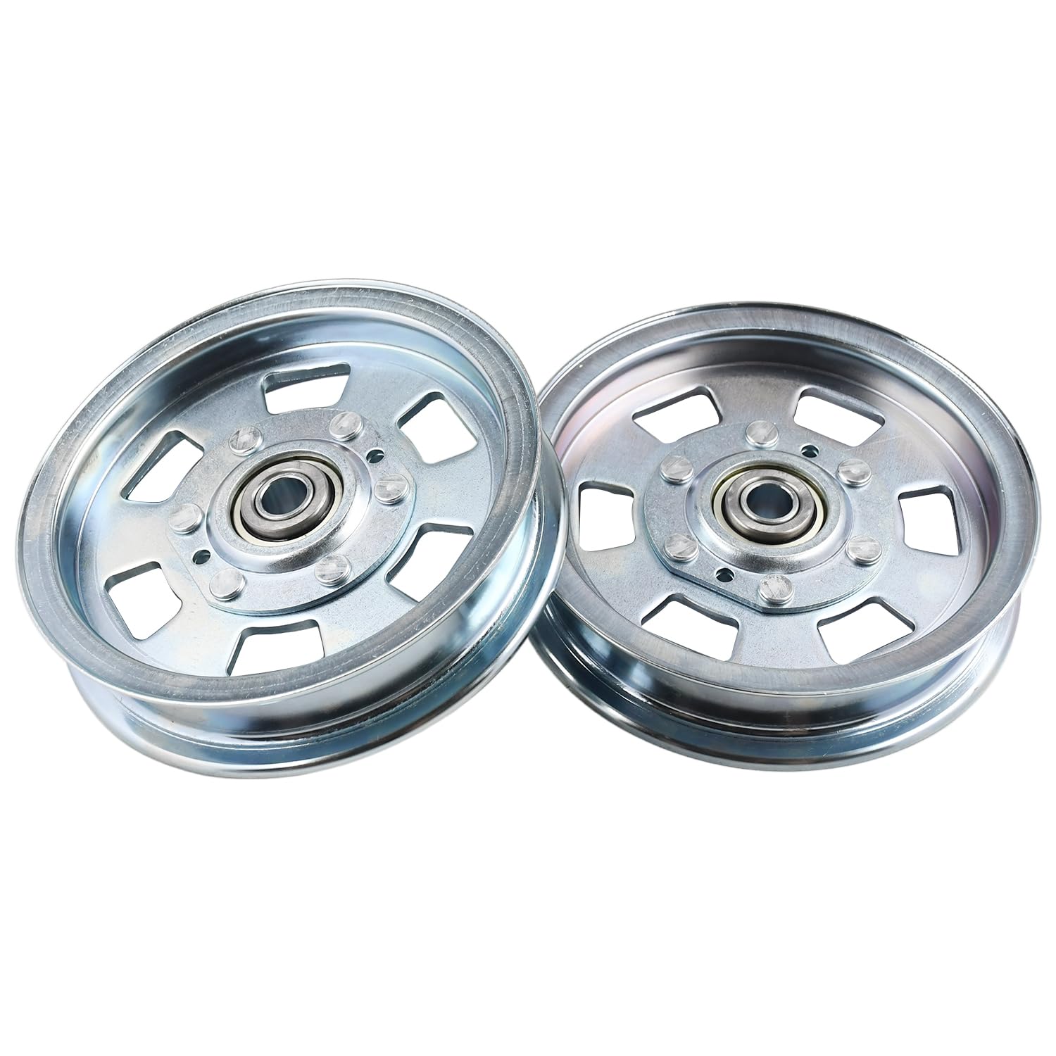Firmusparts 2X 033-2000-00 Flat Idler Pulley Compatible with Bad Boy Lawn Mower MZ ZT Outlaw Maverick Revolt Rogue Series 48, 54, 60 61, 72 Deck 033-