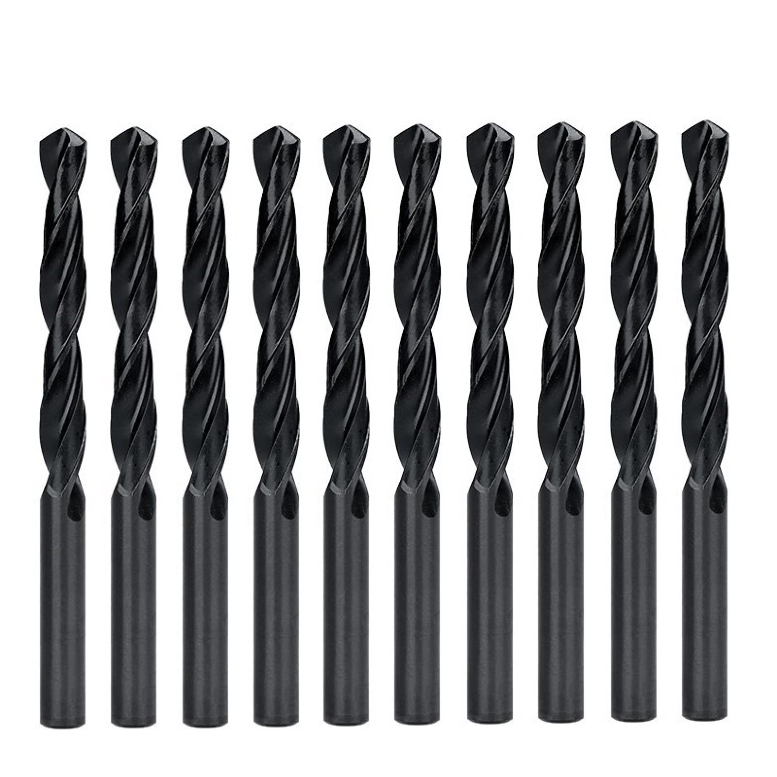 Punta Per Trapano In HSS Con Rivestimento In Nitruro Punta Per Trapano In Metallo Utensili Per Taglierina Per Fori Per Pistola Punta Per Trapano A Pistola,10 Pezzi 13,5 Mm