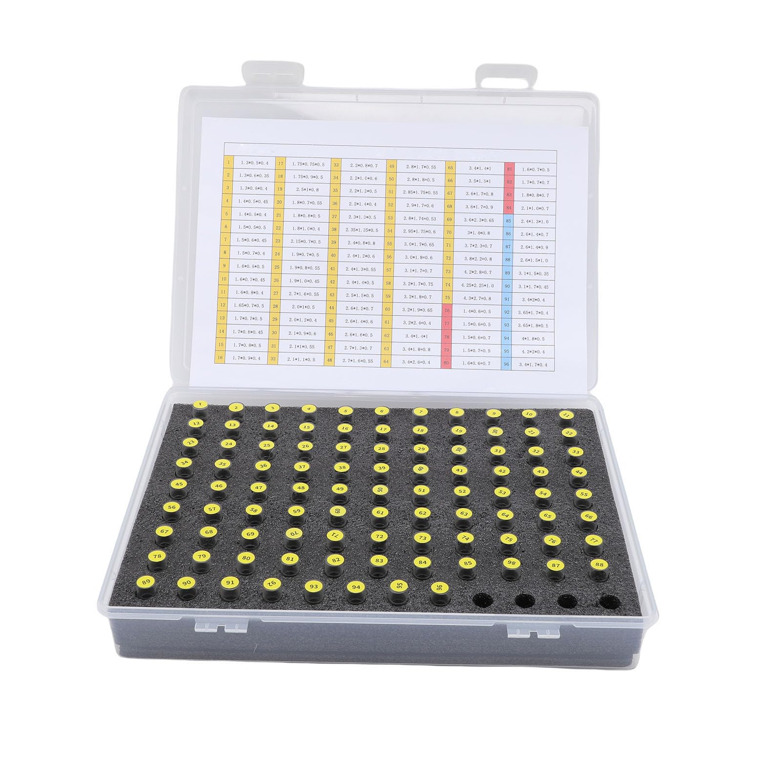 Kit di Riparazione O-ring per Orologi 96 Misure Guarnizioni in Gomma Premium per Orologi 960 Pezzi per Varie attività di Riparazione