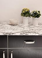 Vista 4 de d-c-fix 346-0047-3PK - Película autoadhesiva decorativa, color blanco mármol, rollo de 17 x 78 pulgadas, paquete de 3