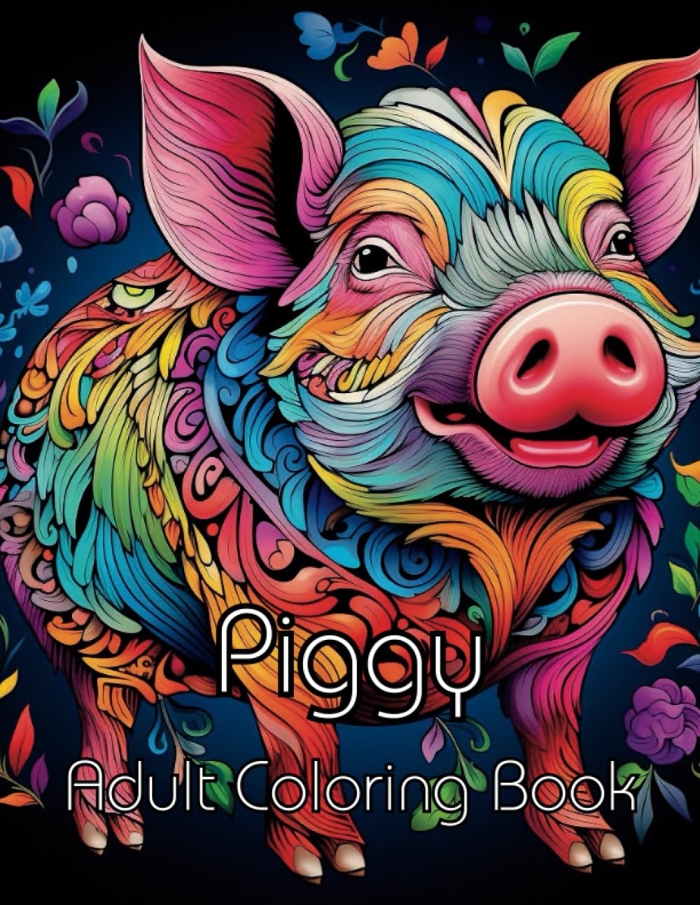Pretty Piggy Coloring Book for Adults: Therapeutic coloring book for mindfulness and stress and anxiety relief