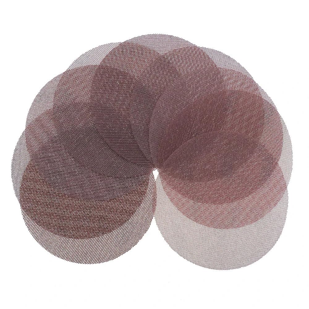 Dischi abrasivi a Maglia da 5/6 Pollici Senza Polvere, 10 Pezzi, Carta vetrata per lucidatura e smerigliatura con Gancio e Passante, Grana 60, 6 Pollici, 10 Pezzi