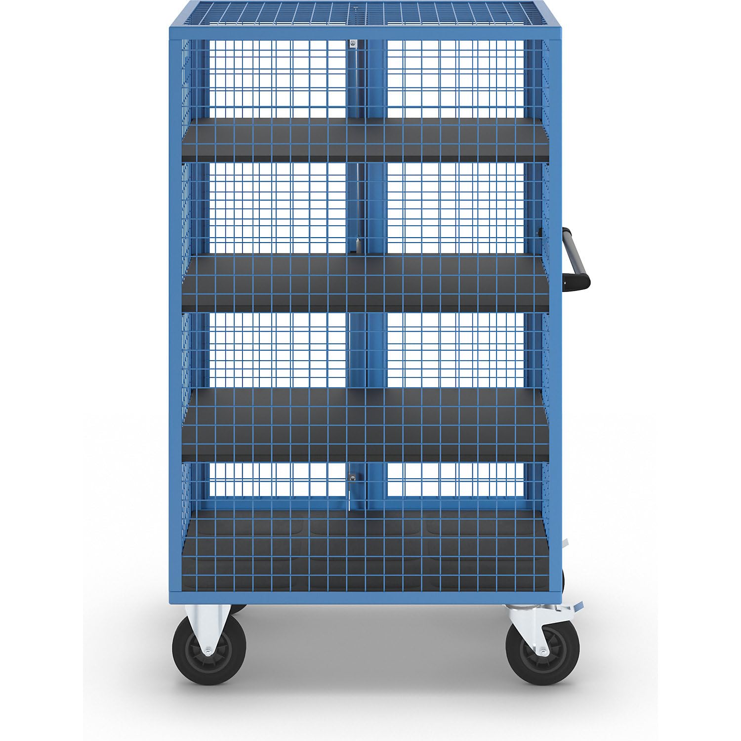 eurokraft | Etagenwagen | Doppelflügeltür | 3 Etagenböden | lichtBlau
