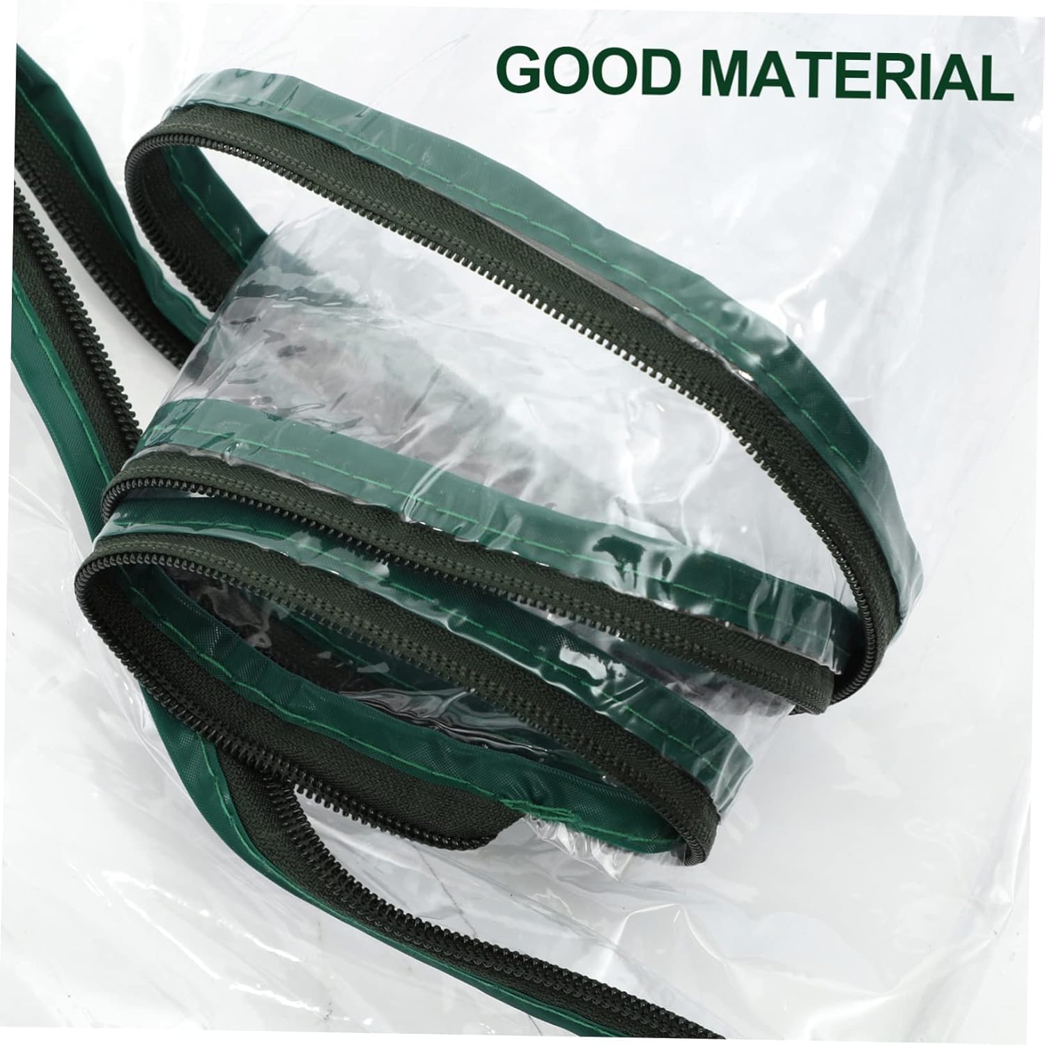 up Zipper Door Mini Greenhouse Cover Sturdy PVC Protective Cover for Outdoor Greenhouses Replacement for Garden