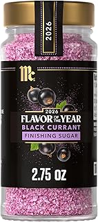 McCormick Finishing Sugar, Black Currant, 2026 Flavor of the Year, Rimming & Baking Sugar, For Dessert, Ice Cream, Muffins, Cupcakes, Pie, Cocktails, Fruit, and More, 2.75 oz