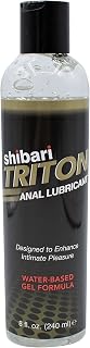 Shibari Triton Anal Lubricant, Premium Water-Based Gel Formula, Quality Anal Lube, 8 Fluid Ounces